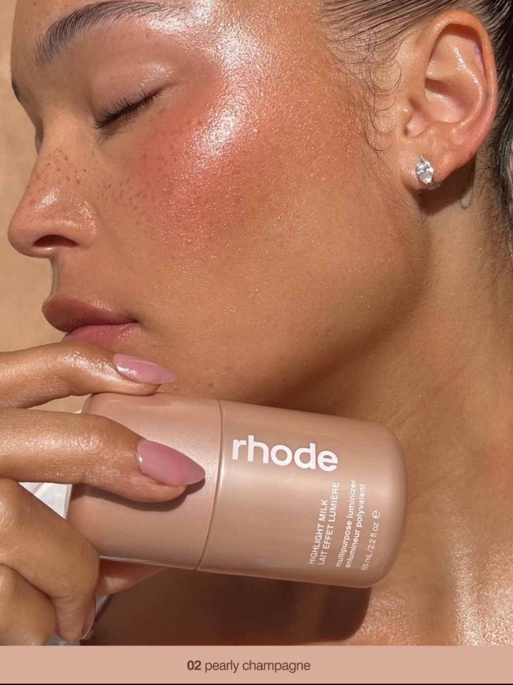 NEW Rhode Highlight Milk in Pearly Champagne